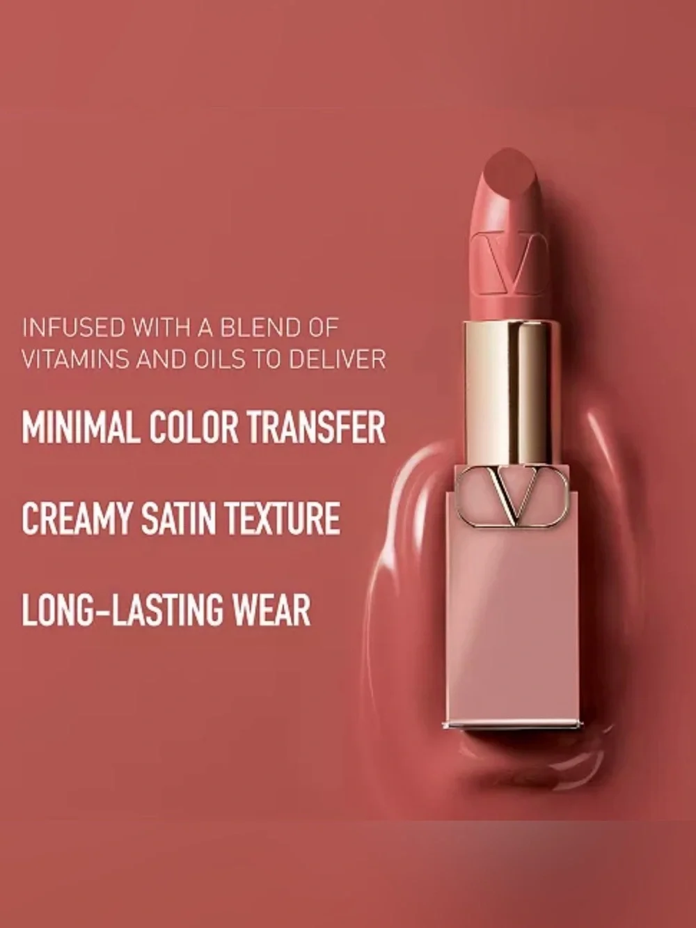 Valentino Minirosso Satin Lipstick 22R Rosso Valentino Mini size Red Color ❤️